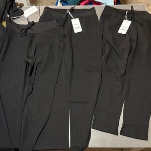 Mandala scrub pants black